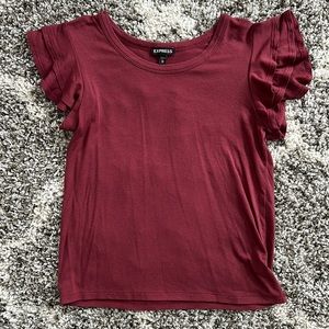 ✨ 5 for $25 ✨ Express Flutter Sleeve Cotton T Size XS